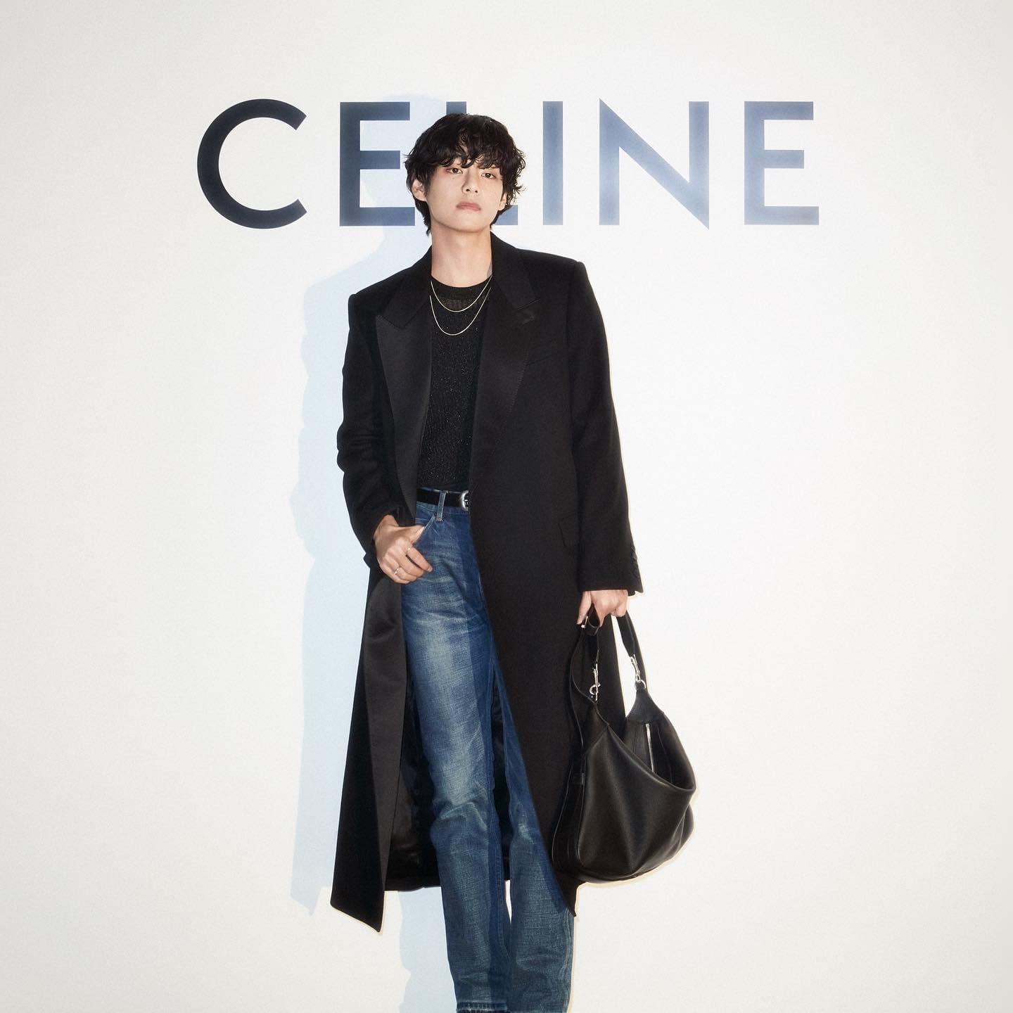 BTS V at a Celine show